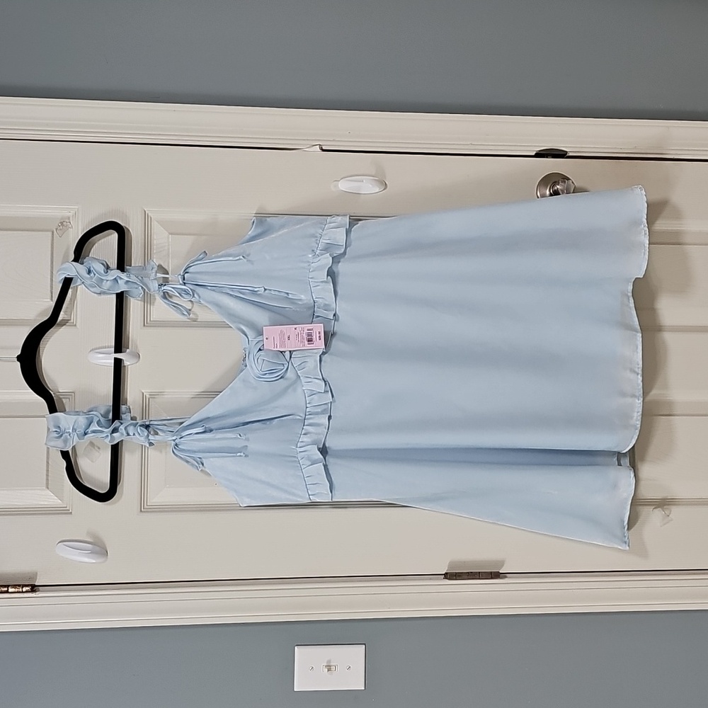 Wild Fable Mini Summer Blue Dress Beach Dress Quiet Luxury Cocktail Preppy